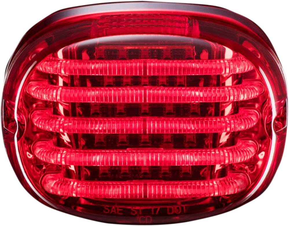 CUSTOM DYNAMICS Taillight - without License Plate Illumination Window / Red 2010-1368