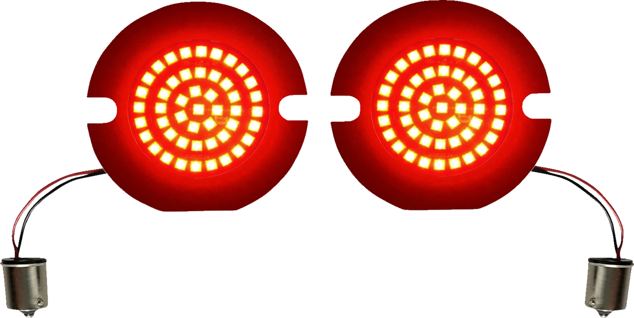 CUSTOM DYNAMICS Turn Signal Insert - LED / Red / Flat 2020-2159