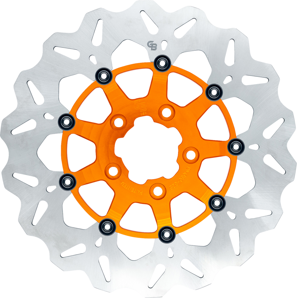 GBRAKES Wave® Brake Rotors - Brake Rotor / Rear / Orange 1710-4947