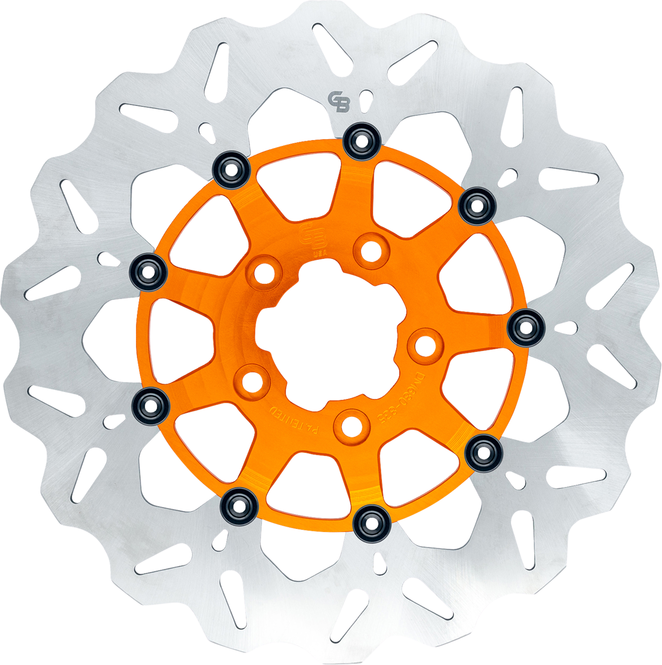 GBRAKES Wave® Brake Rotors - Brake Rotor / Rear / Orange 1710-4947