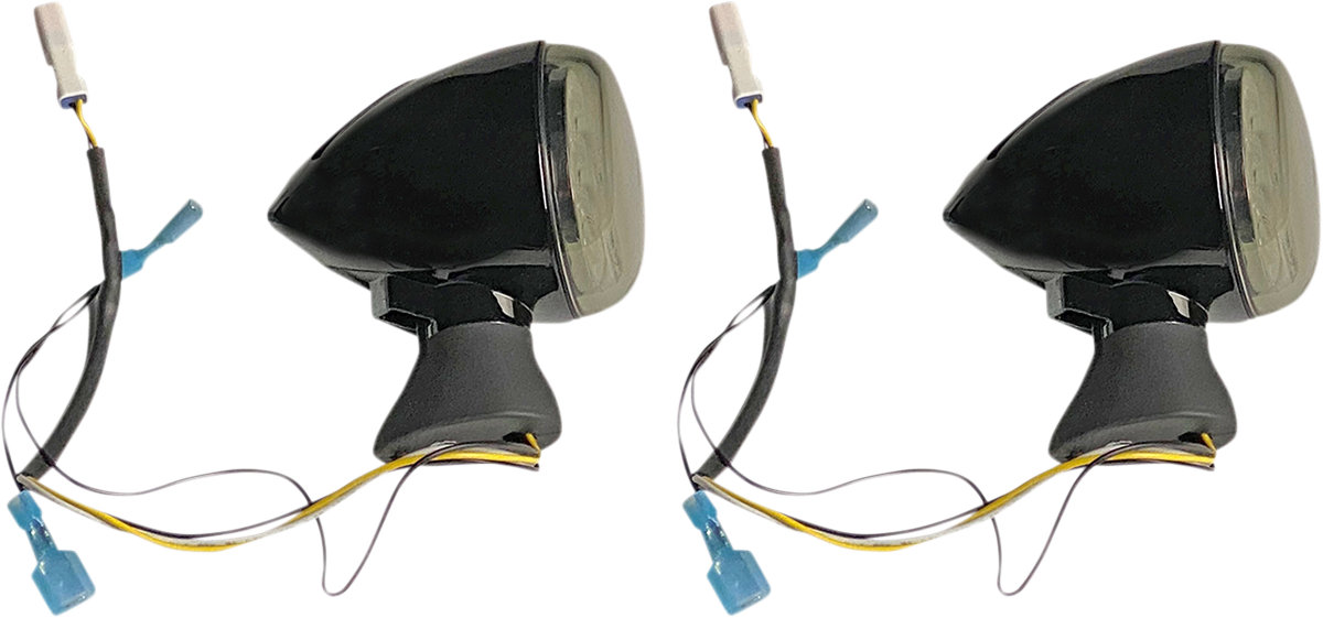 CUSTOM DYNAMICS Front LED Turn Signal - Black / Scout 2020-1910