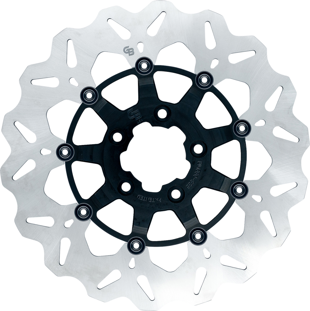 GBRAKES Oversize Wave® Brake Rotor - Wave® Brake Rotor / Front / 12-1/2" / Black 1710-4927