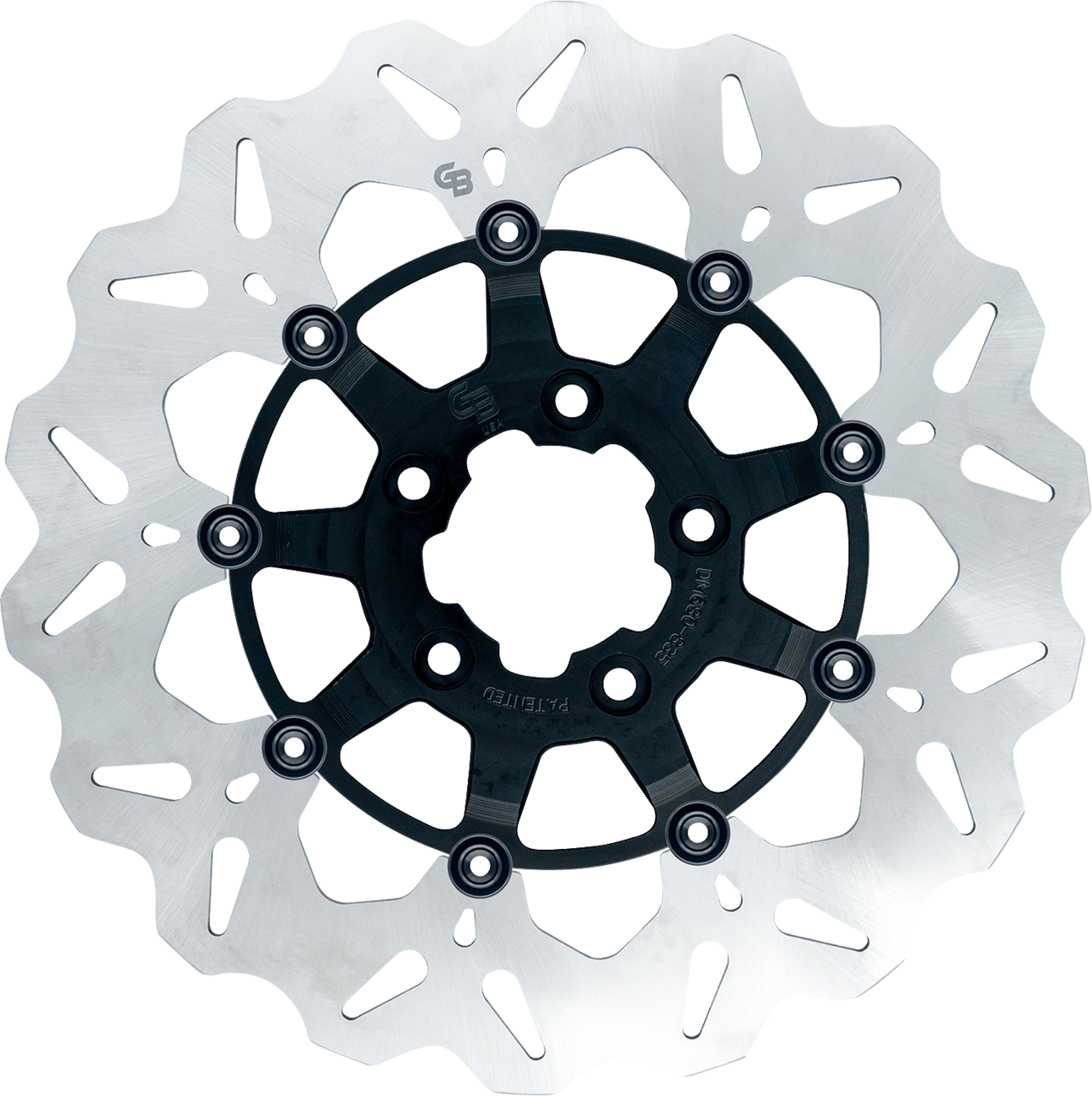 GBRAKES Oversize Wave® Brake Rotor - Wave® Brake Rotor / Front / 12-1/2" / Black 1710-4927