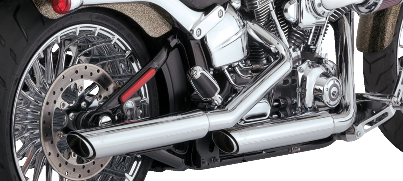 3" Twin Slash Slip-On Muffler - Chrome