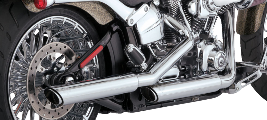 3" Twin Slash Slip-On Muffler - Chrome