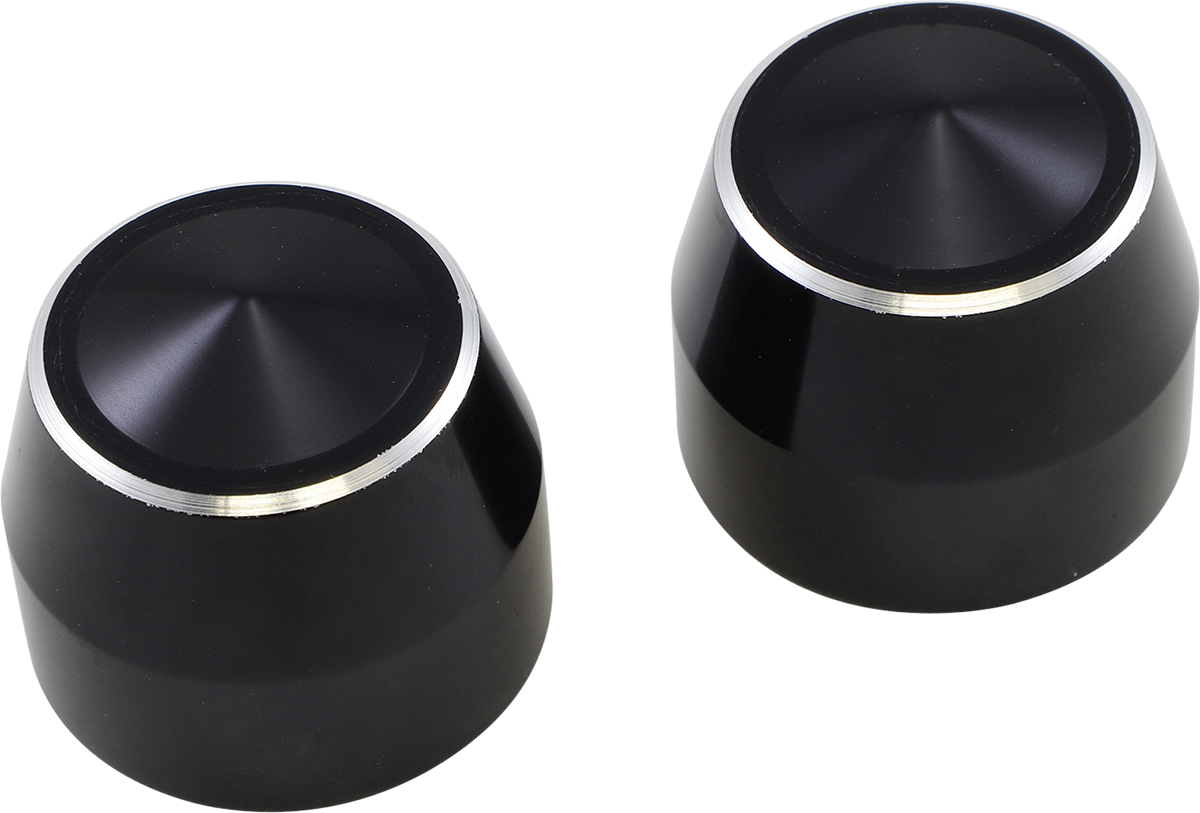 ACCUTRONIX Axle Caps - Elite / Black / 25 mm / Pair 0214-0825