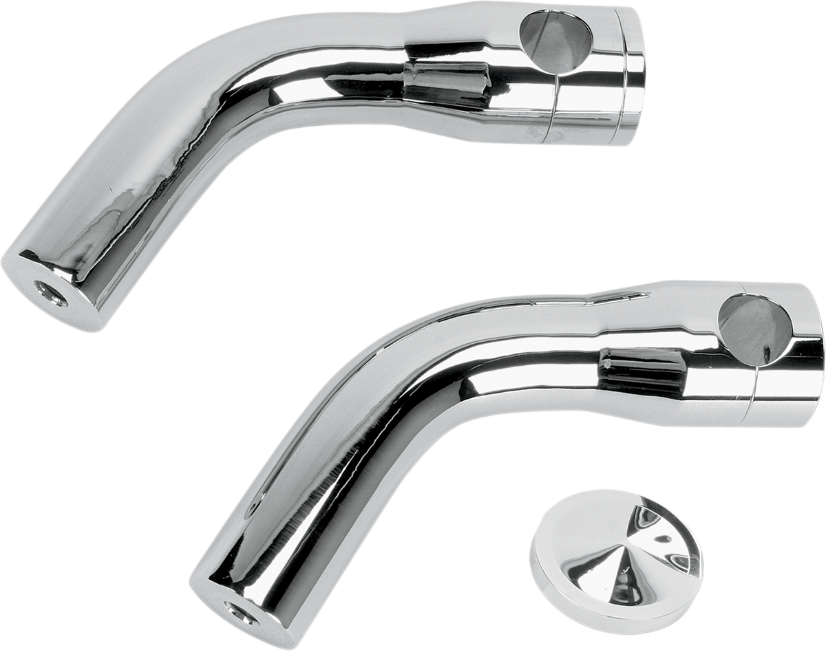 ACCUTRONIX Elite Custom Billet Aluminum Risers - Pullback / 6" / Chrome DS243964