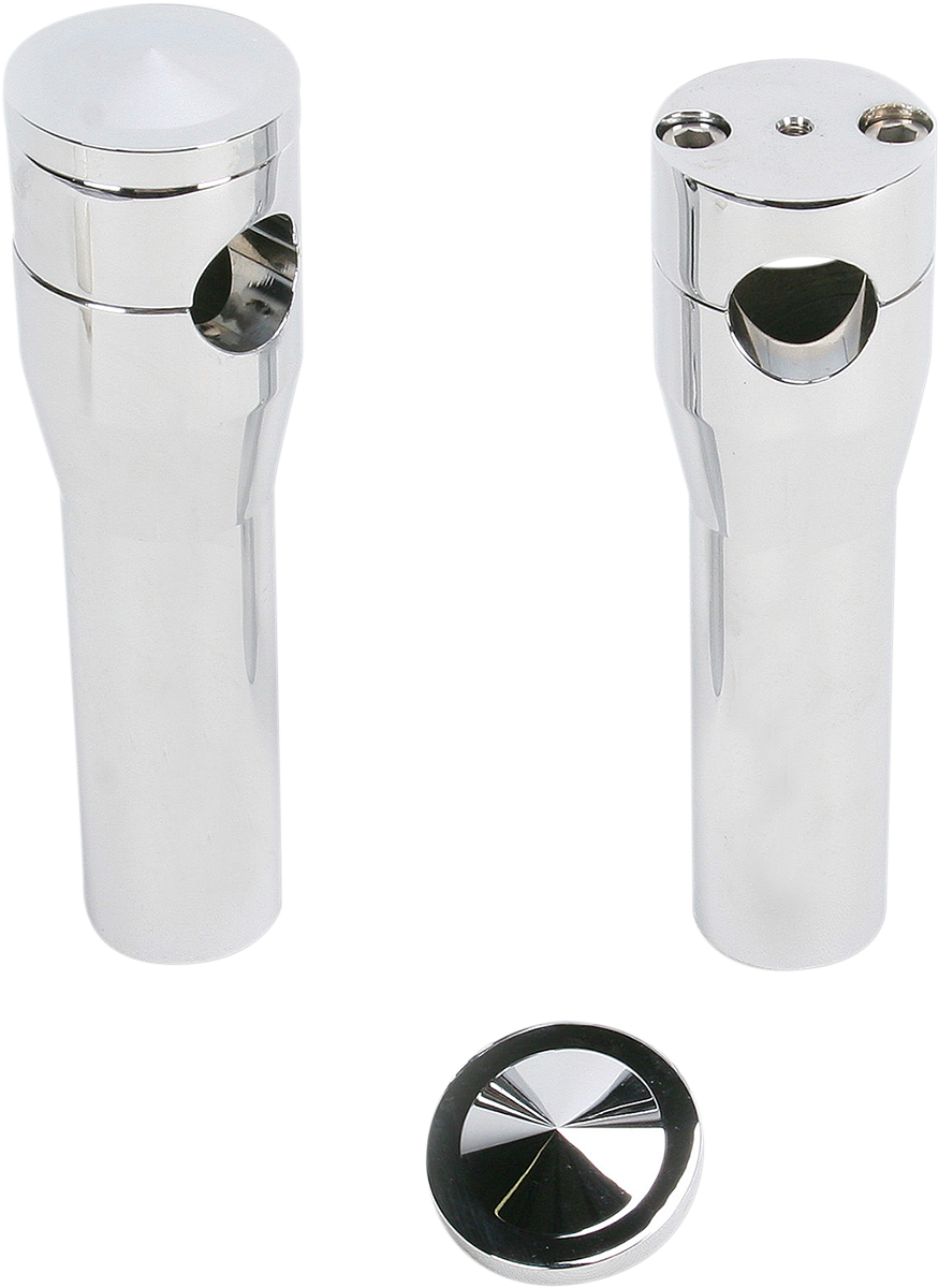 ACCUTRONIX Elite Custom Billet Aluminum Risers - Springer / 6" / Chrome DS-290152