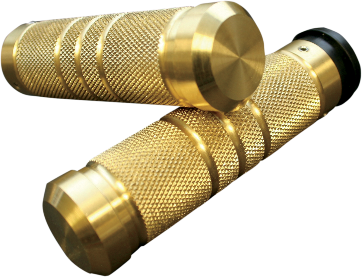 ACCUTRONIX Knurled Grooved Custom Grips - TBW / Brass 0630-1124