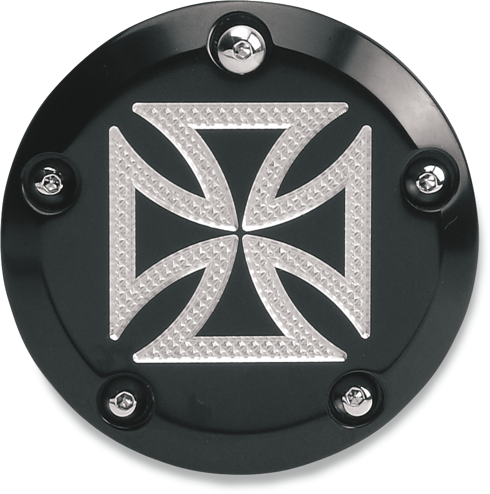 ACCUTRONIX Points Cover - Maltese Black / Twin Cam 0940-0483