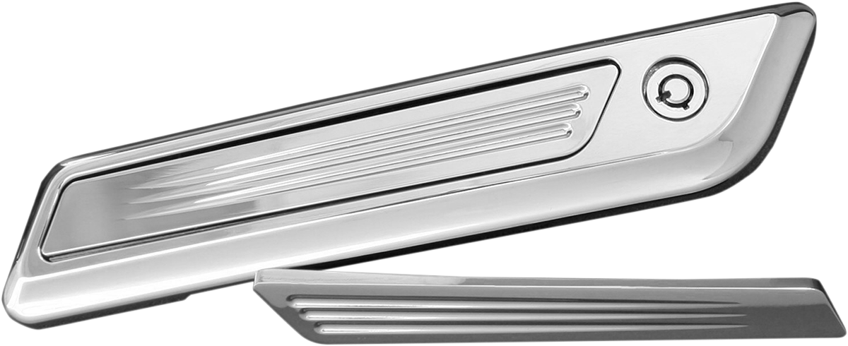 ACCUTRONIX Saddlebag Latch Insert - Chrome 3501-0970