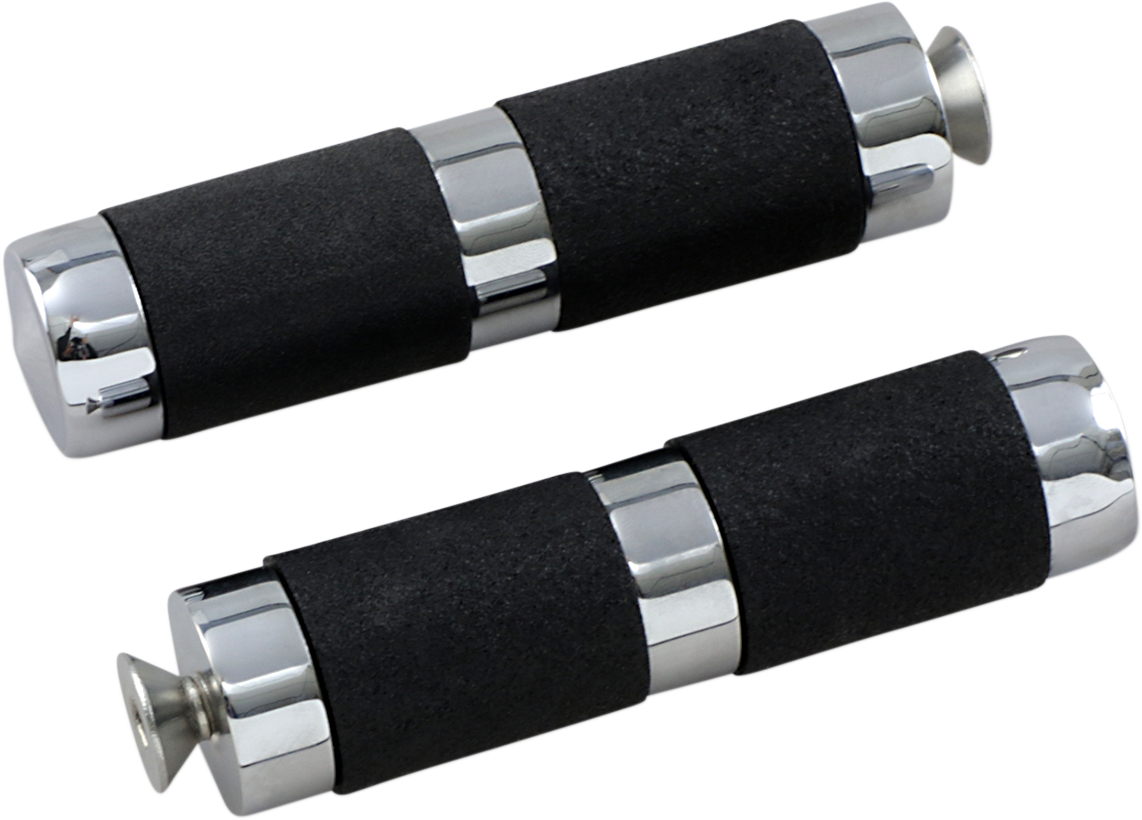 ACCUTRONIX Toe Peg - with Rubber / Chrome/Black DS-243651