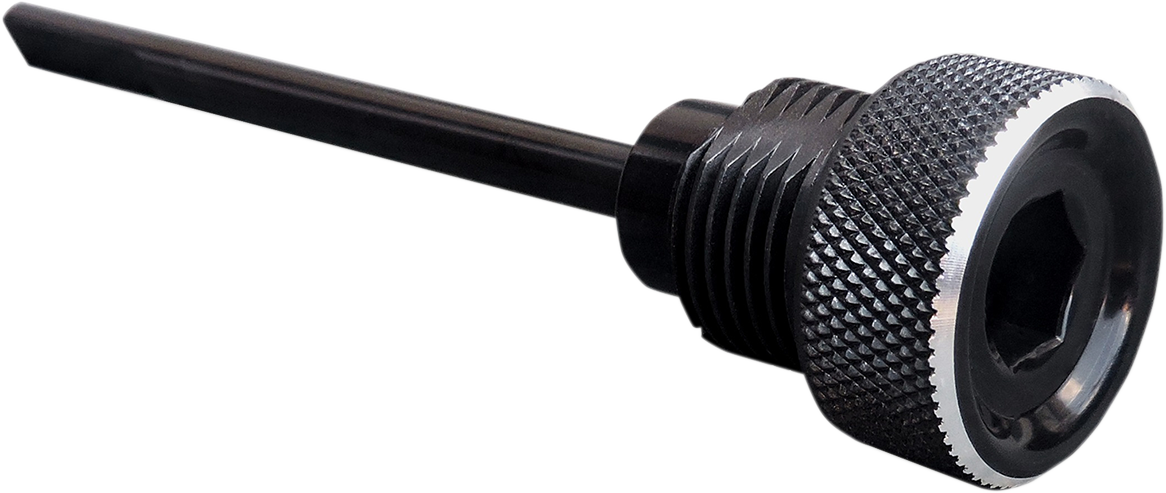 ACCUTRONIX Transmission Dipstick - Knurled / Black / Big Twin 1105-0216