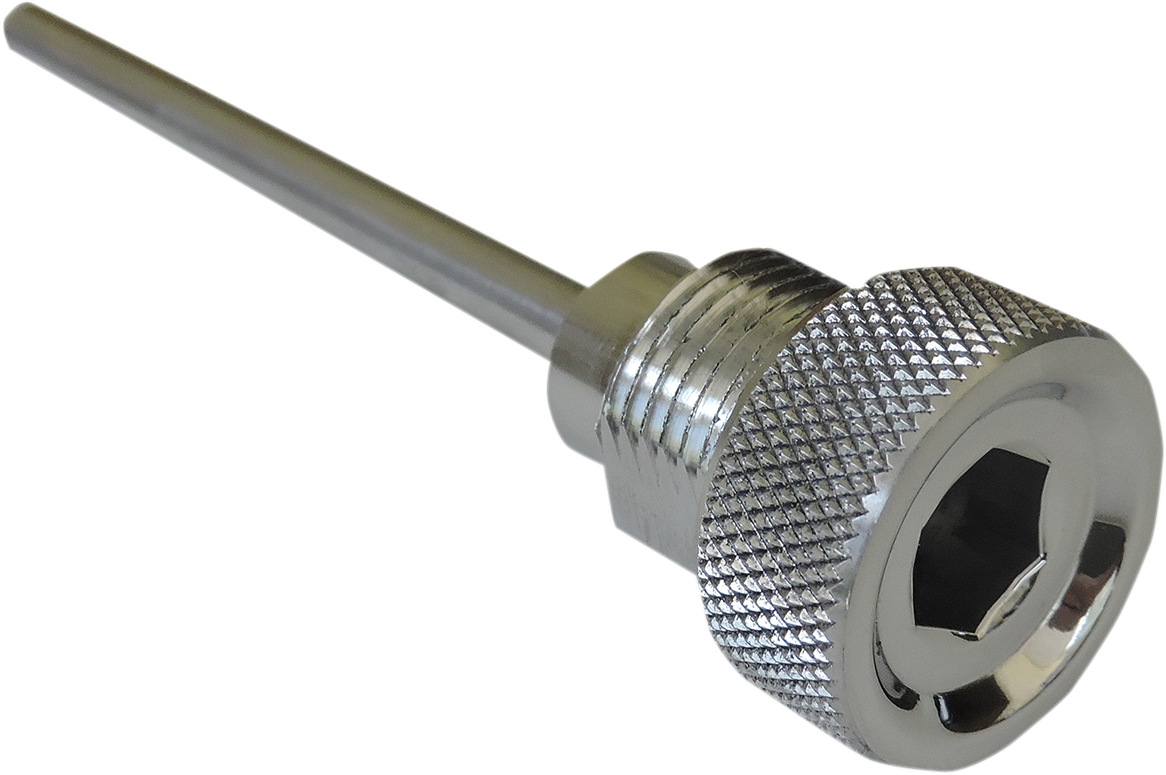 ACCUTRONIX Transmission Dipstick - Knurled / Chrome / Big Twin 1105-0215