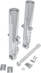 PERFORMANCE MACHINE (PM) Fork Leg Kit — Black/Contrast Cut™ - Fork Leg Kit / Black / Lower / Dual Disc / Contrast Cut / '14-'20 FL 0403-0107