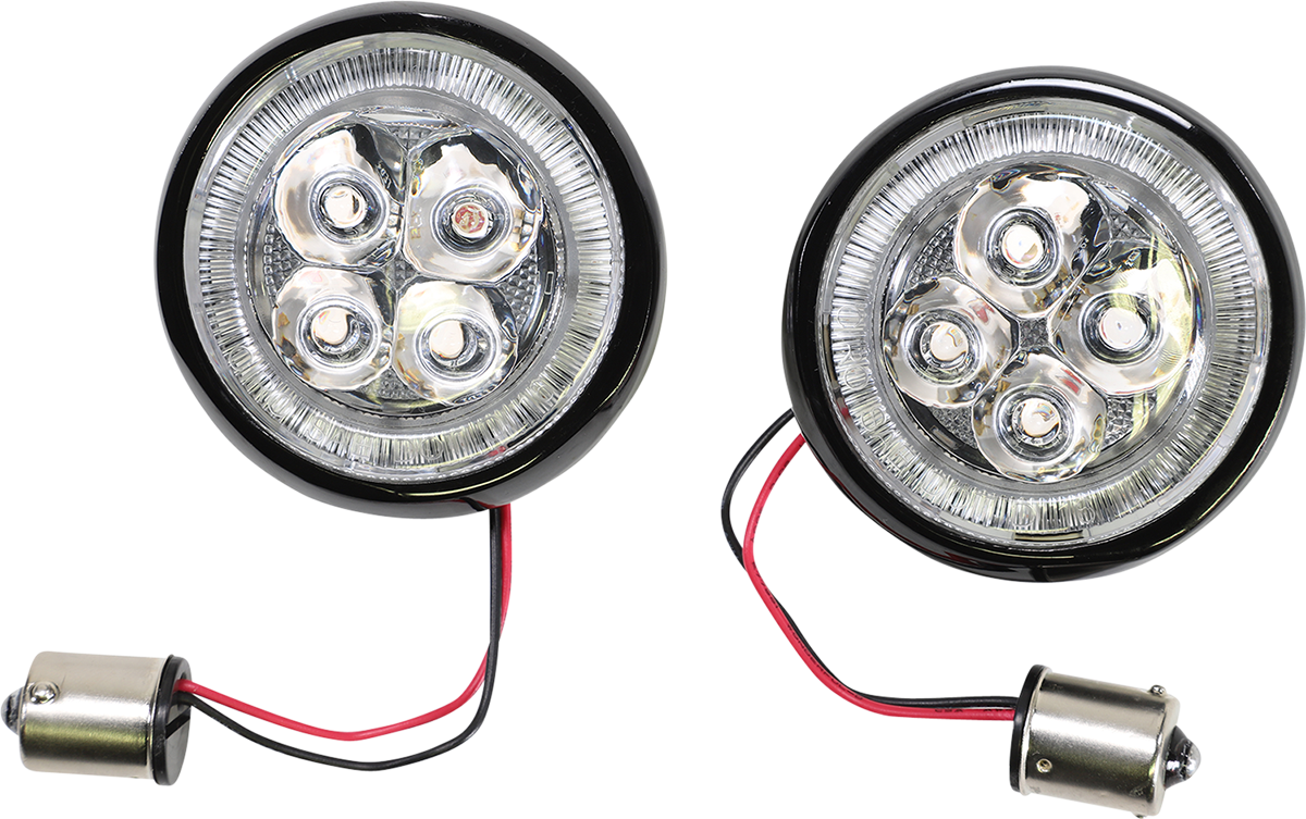 CIRO Turn Signal Insert - Red LED / Black 2040-2209