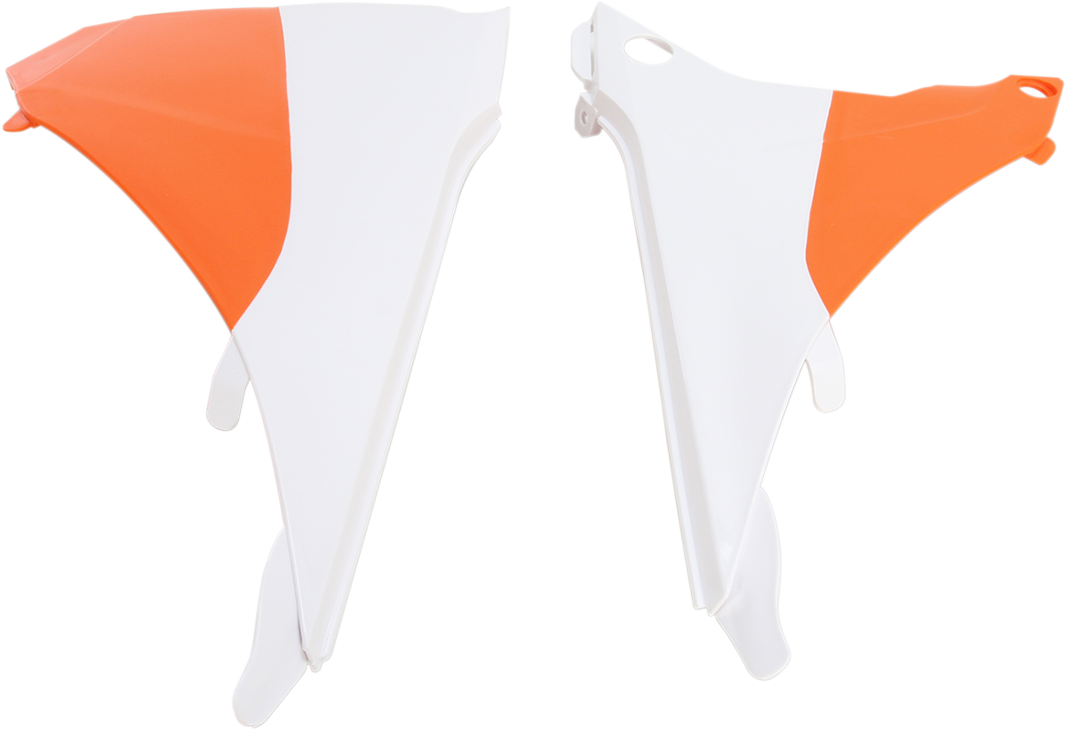 ACERBIS Airbox Cover - White/Orange / KTM / EX/XC '14-'16 0520-1503