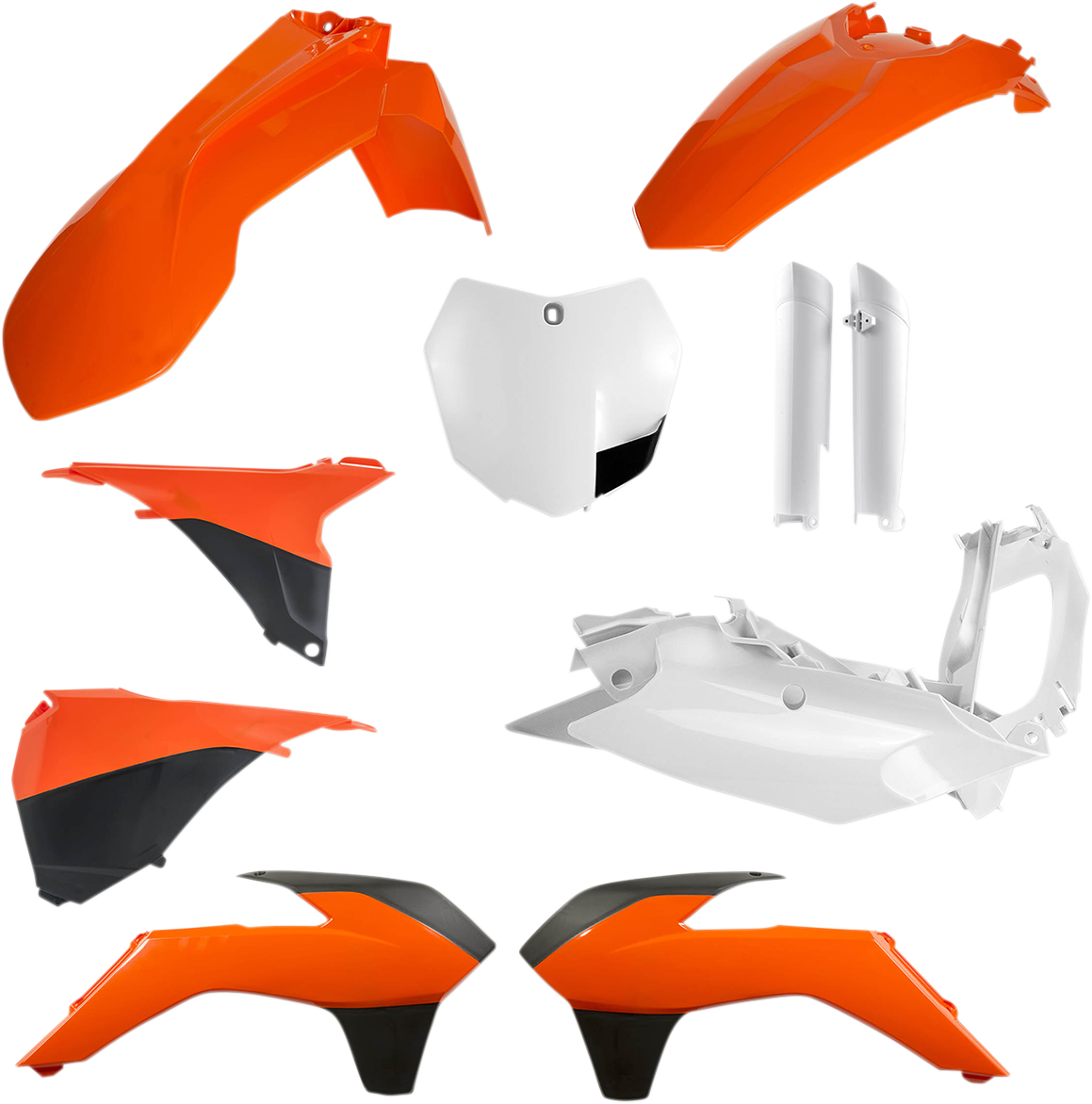 ACERBIS Full Body Kit - '16 OEM Orange/White/Black / KTM / SX/XC '13-'14 1403-1731