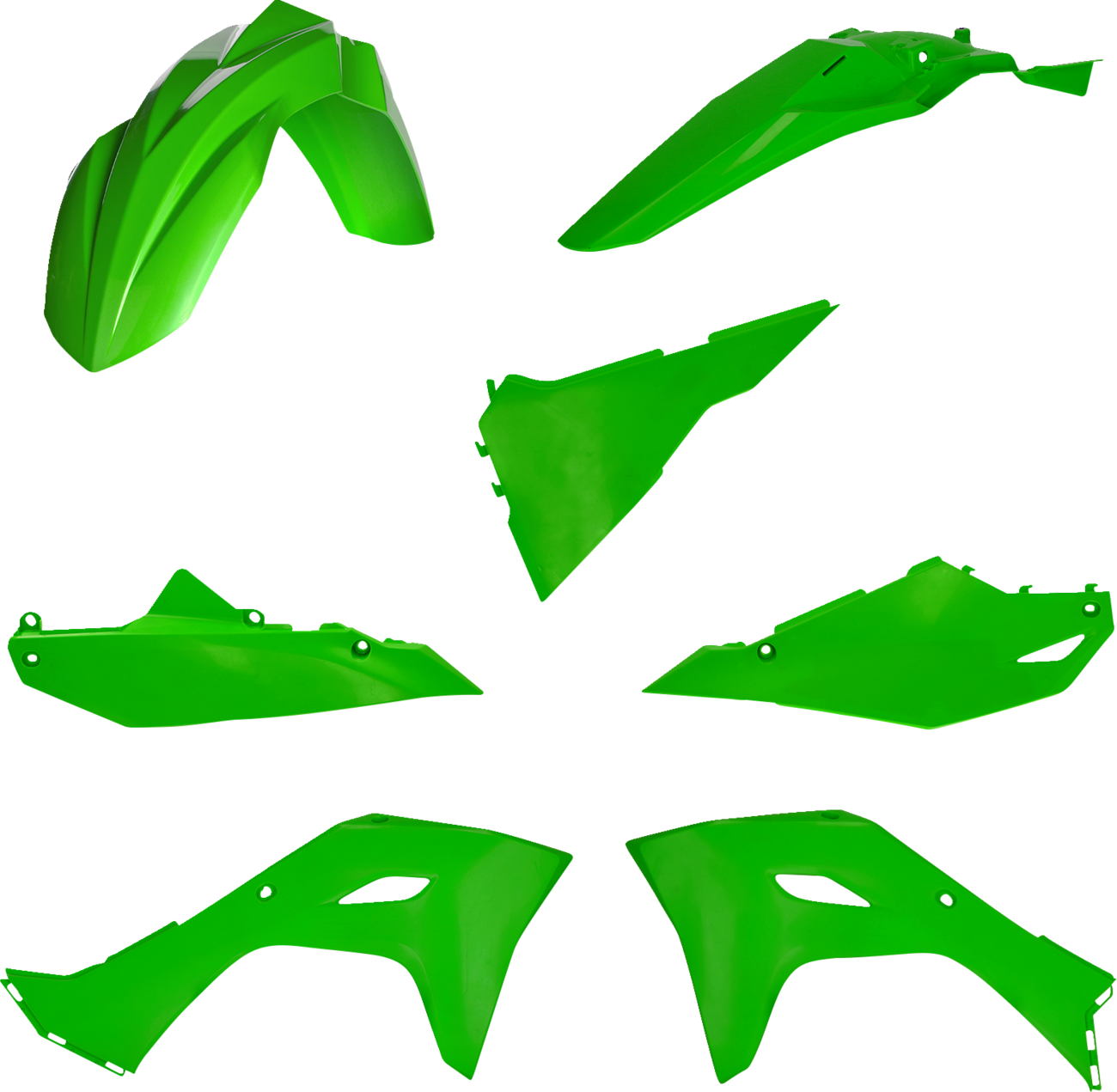 ACERBIS Full Body Kit - '24 OEM Green / Kawasaki / KX '24-'25 1403-4047