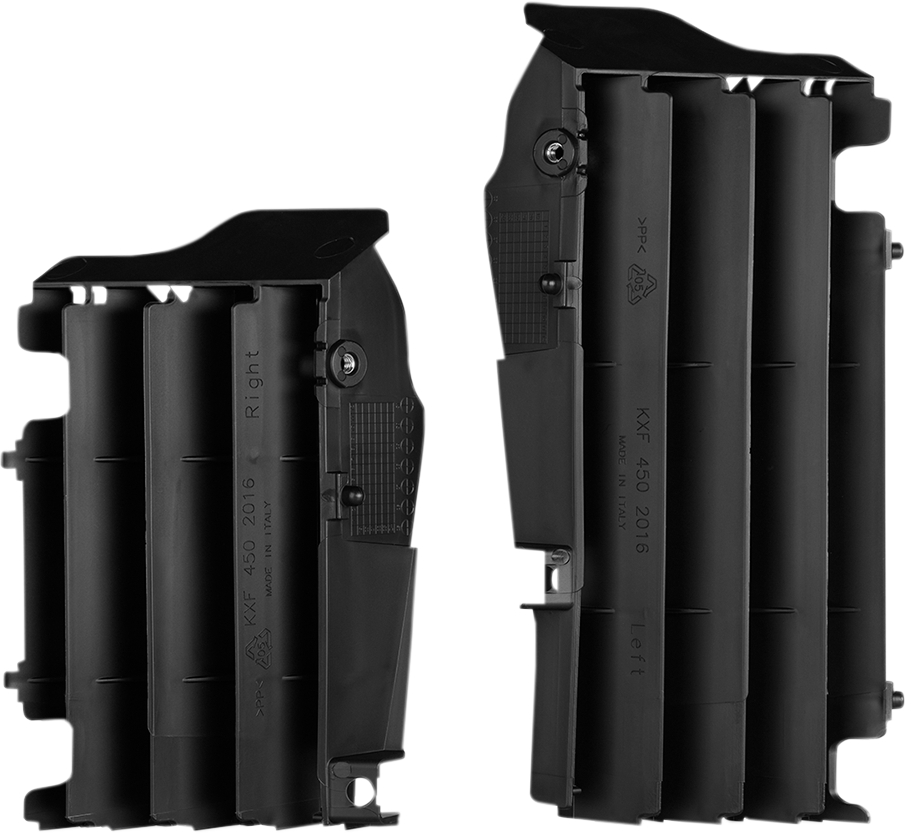 ACERBIS Radiator Louvers - Black / Kawasaki / KX '16-'24 0520-2938