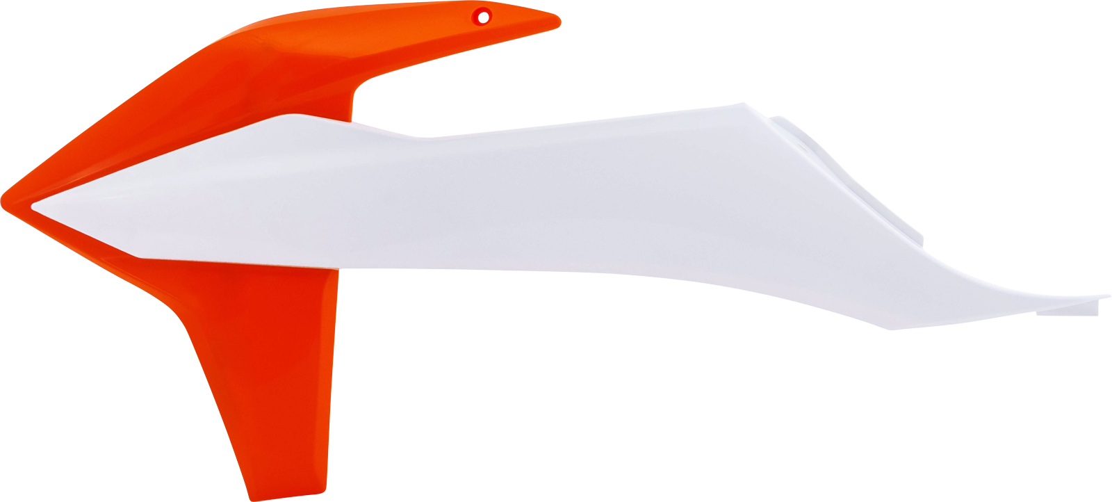 ACERBIS Radiator Shroud - Orange OEM/White OEM / KTM / EX/SX/XC '19-'23 0520-2993