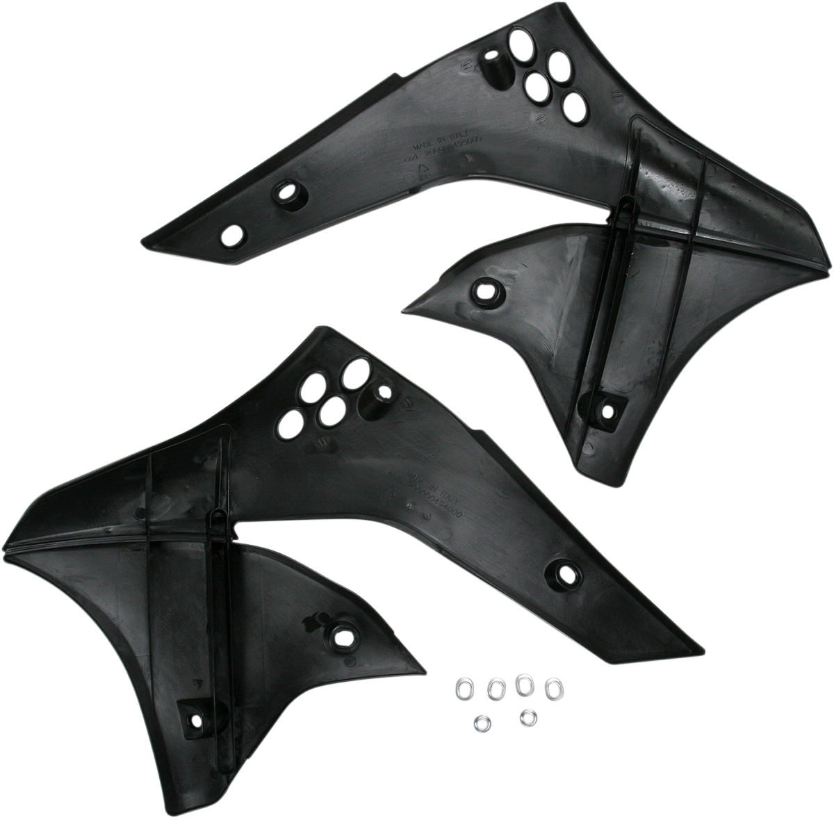 ACERBIS Radiator Shrouds - Black / Kawasaki / KX '06-'08 0520-0350
