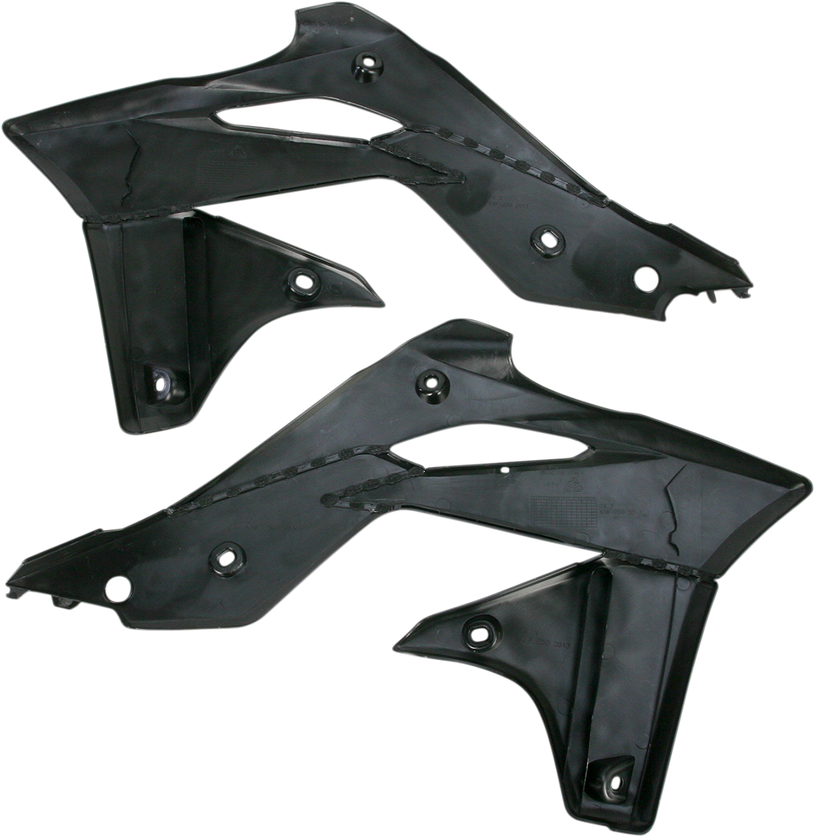 ACERBIS Radiator Shrouds - Black / Kawasaki / KX '13-'16 0520-1148