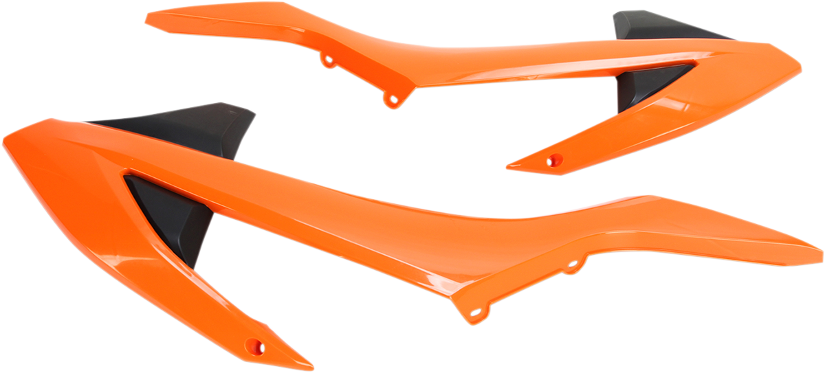 ACERBIS Radiator Shrouds - Black/Orange OEM '16 / KTM / EX/SX/XC '16-'19 0520-1528