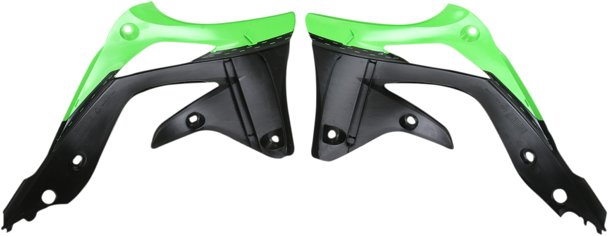 ACERBIS Radiator Shrouds - Green/Black / Kawasaki / KX '12-'15 0520-1039