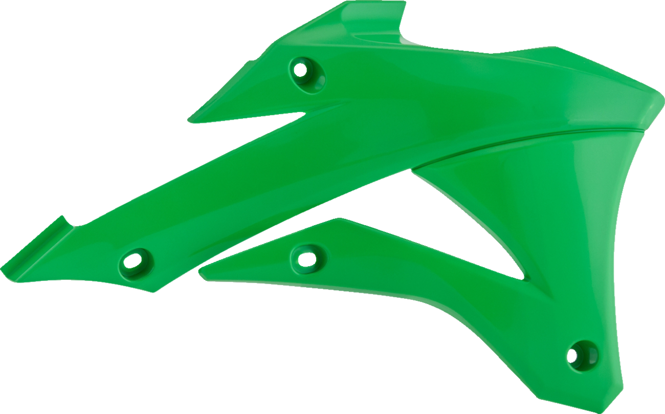 ACERBIS Radiator Shrouds - Green / Kawasaki / KX '14-'21 0520-3894