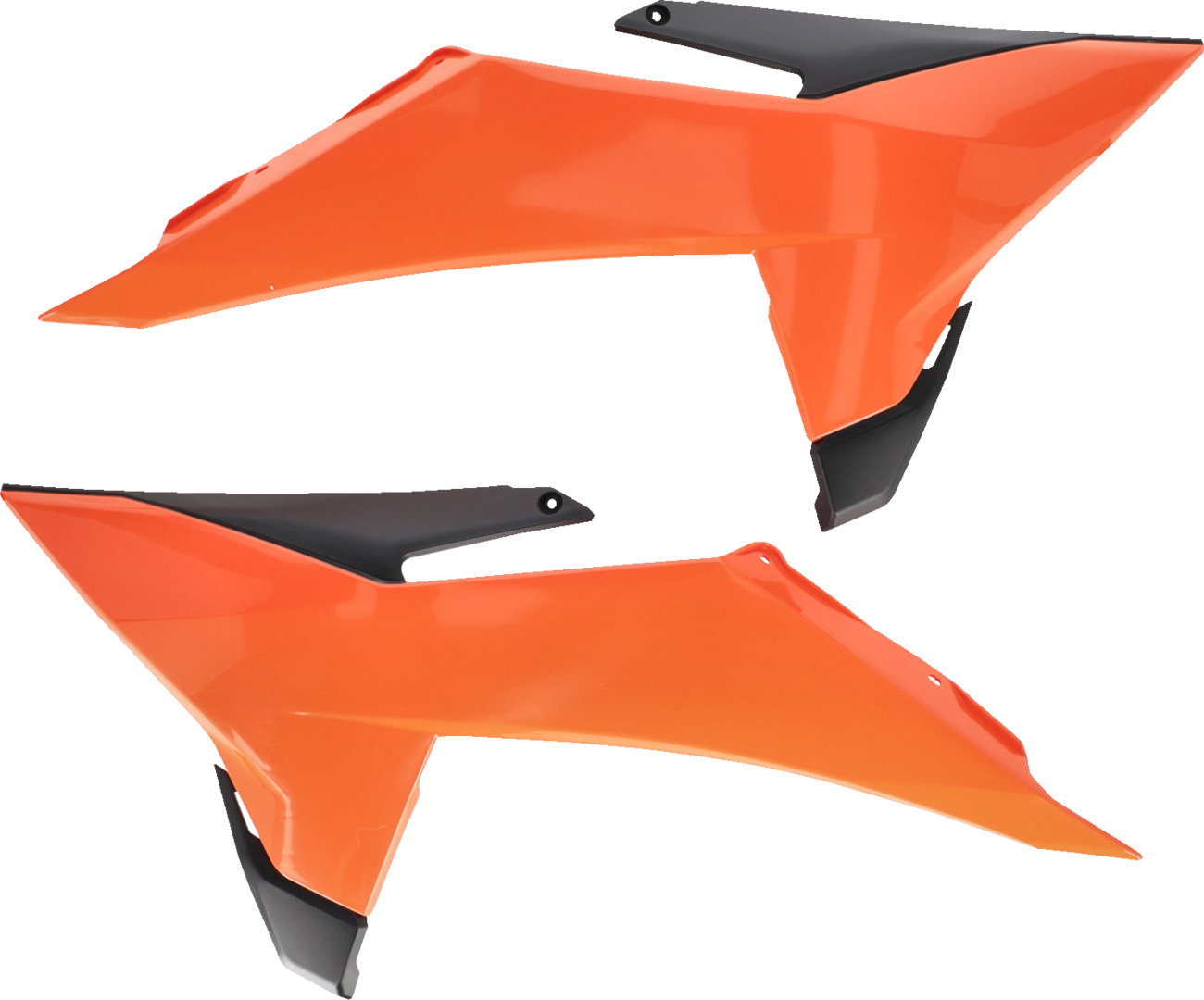 ACERBIS Radiator Shrouds - Orange/Black / KTM / SX/XC '25 0520-4186