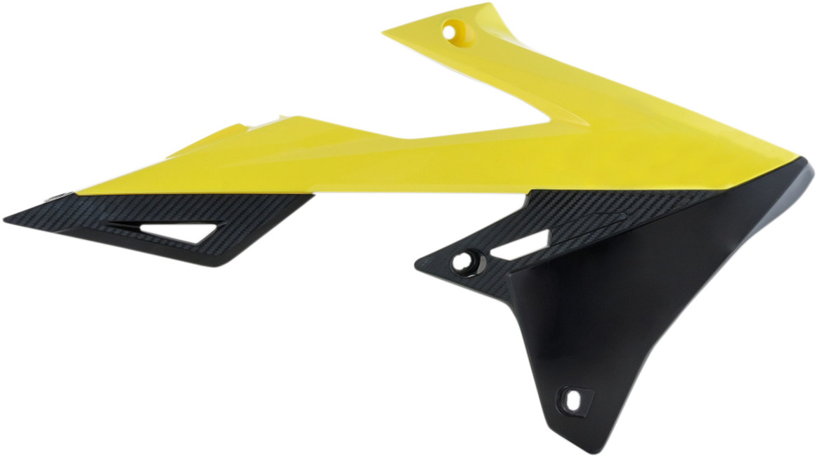 ACERBIS Radiator Shrouds - Yellow/Black / Suzuki / RMZ '18-'25 0520-2401