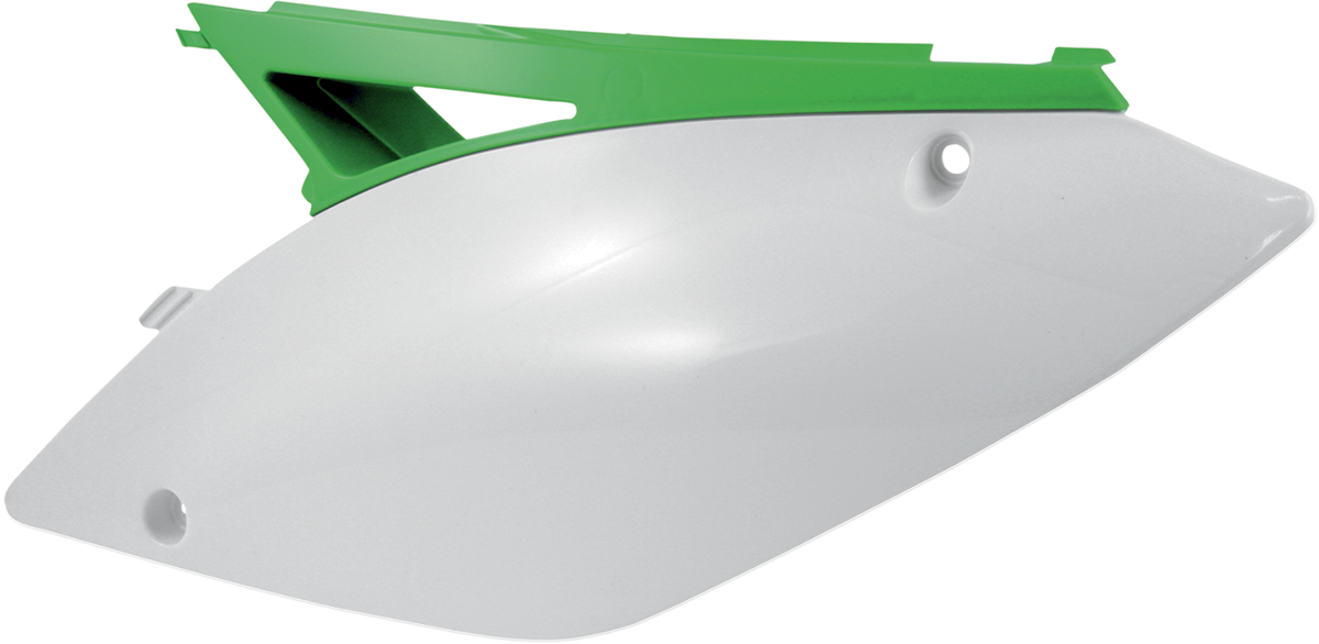 ACERBIS Side Panels - White/Green / Kawasaki / KX '09-'12 0520-0762