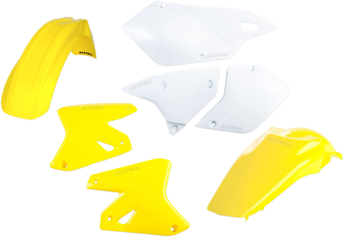 ACERBIS Standard Body Kit - '05 OEM Yellow/White / Kawasaki | Suzuki '00-'07 1403-1678