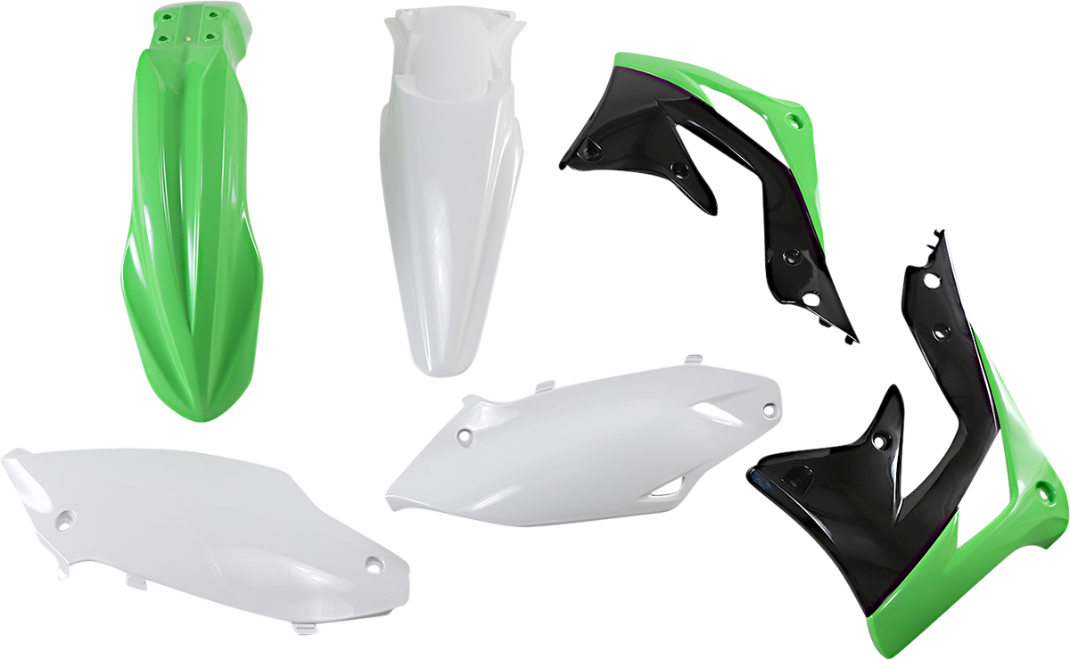 ACERBIS Standard Body Kit - '13 OEM Green/Black/White / Kawasaki / KX '13-'15 1403-1187