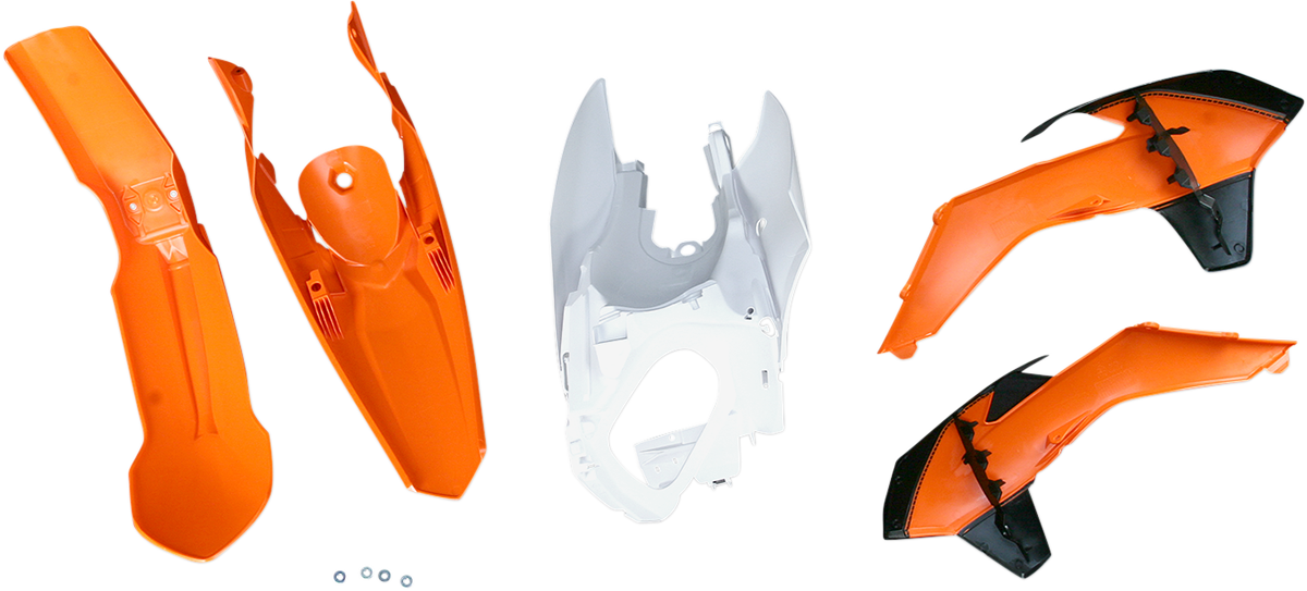 ACERBIS Standard Body Kit - '14 OEM Orange/White / KTM / SX/XC '13-'16 1403-1212