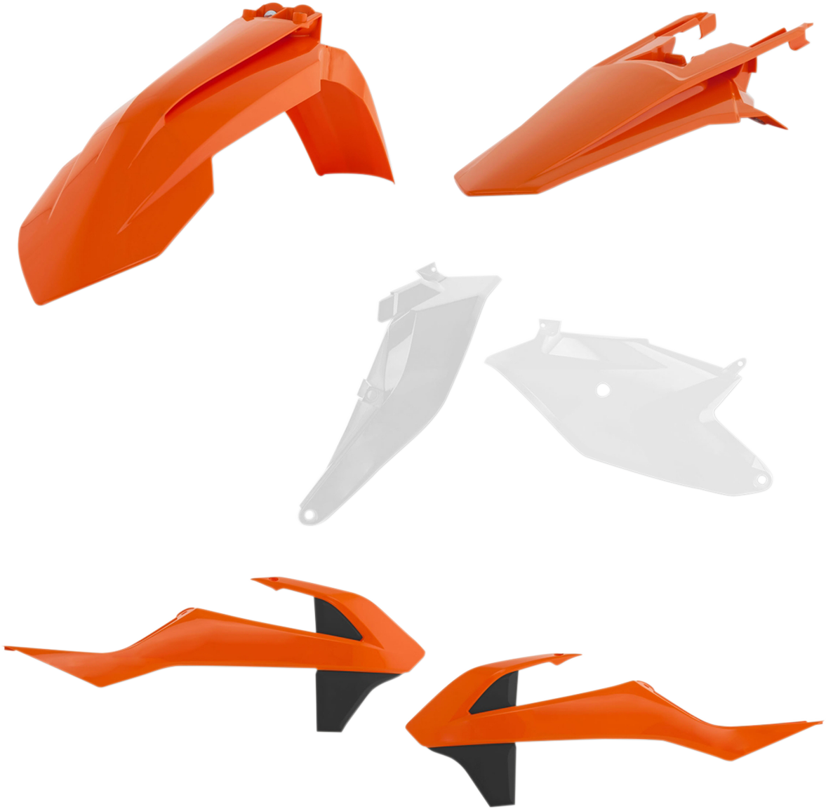 ACERBIS Standard Body Kit - '18 OEM Orange/Black/White / Gas Gas | Husqvarna | KTM 1403-2529