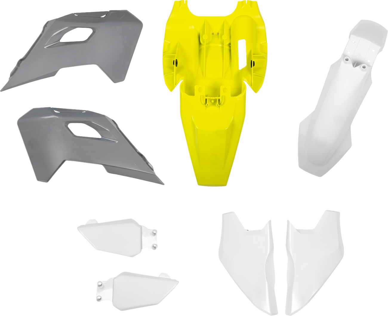 ACERBIS Standard Body Kit - '25 OEM Gray/Yellow/White / Husqvarna / TC '24-'25 1403-4503