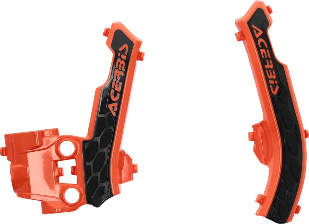 ACERBIS X-Grip Frame Guards - '16 OEM Orange/Black / Gas Gas | Husqvarna | KTM 0505-2338