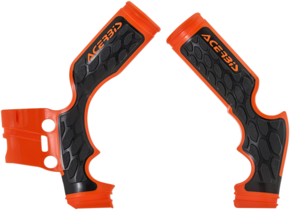 ACERBIS X-Grip Frame Guards - '16 OEM Orange/Black / SX65 | TC65 | MC65 0505-1650