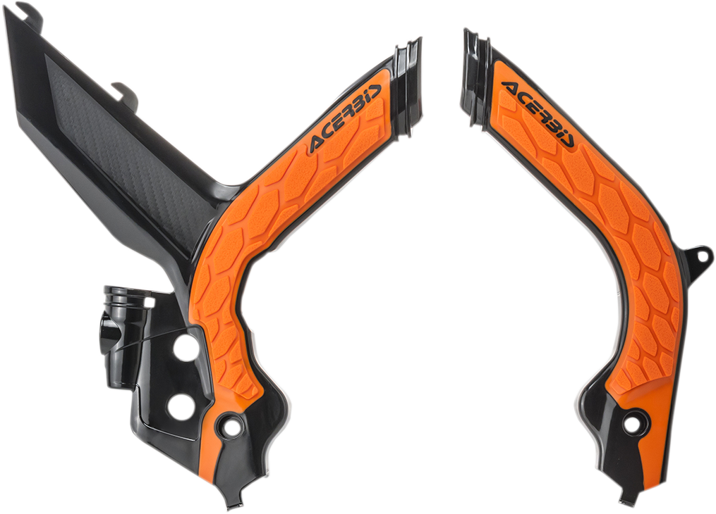 ACERBIS X-Grip Frame Guards - '16 OEM OrangeBlack / KTM 0505-2047