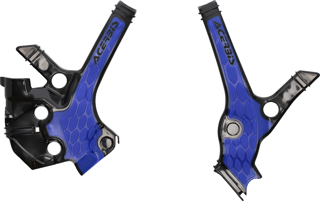 ACERBIS X-Grip Frame Guards - Black/Blue / YZ 85 0505-2343