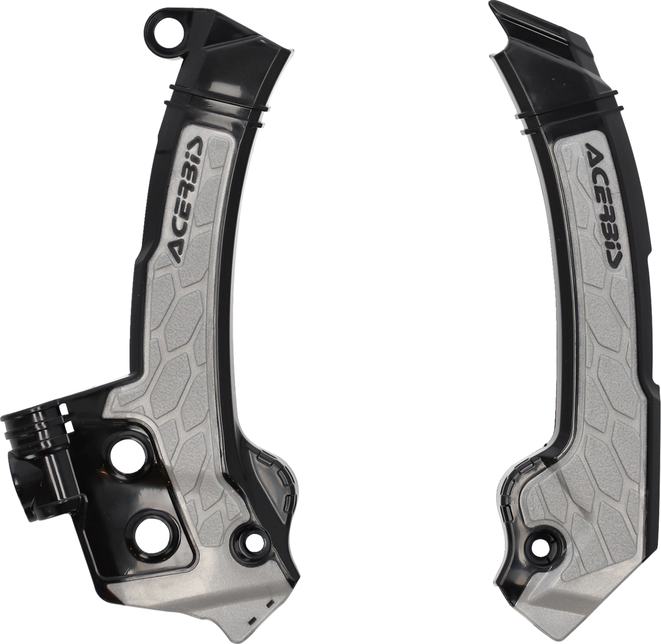 ACERBIS X-Grip Frame Guards - Black/Gray / Husqvarna 0505-2332