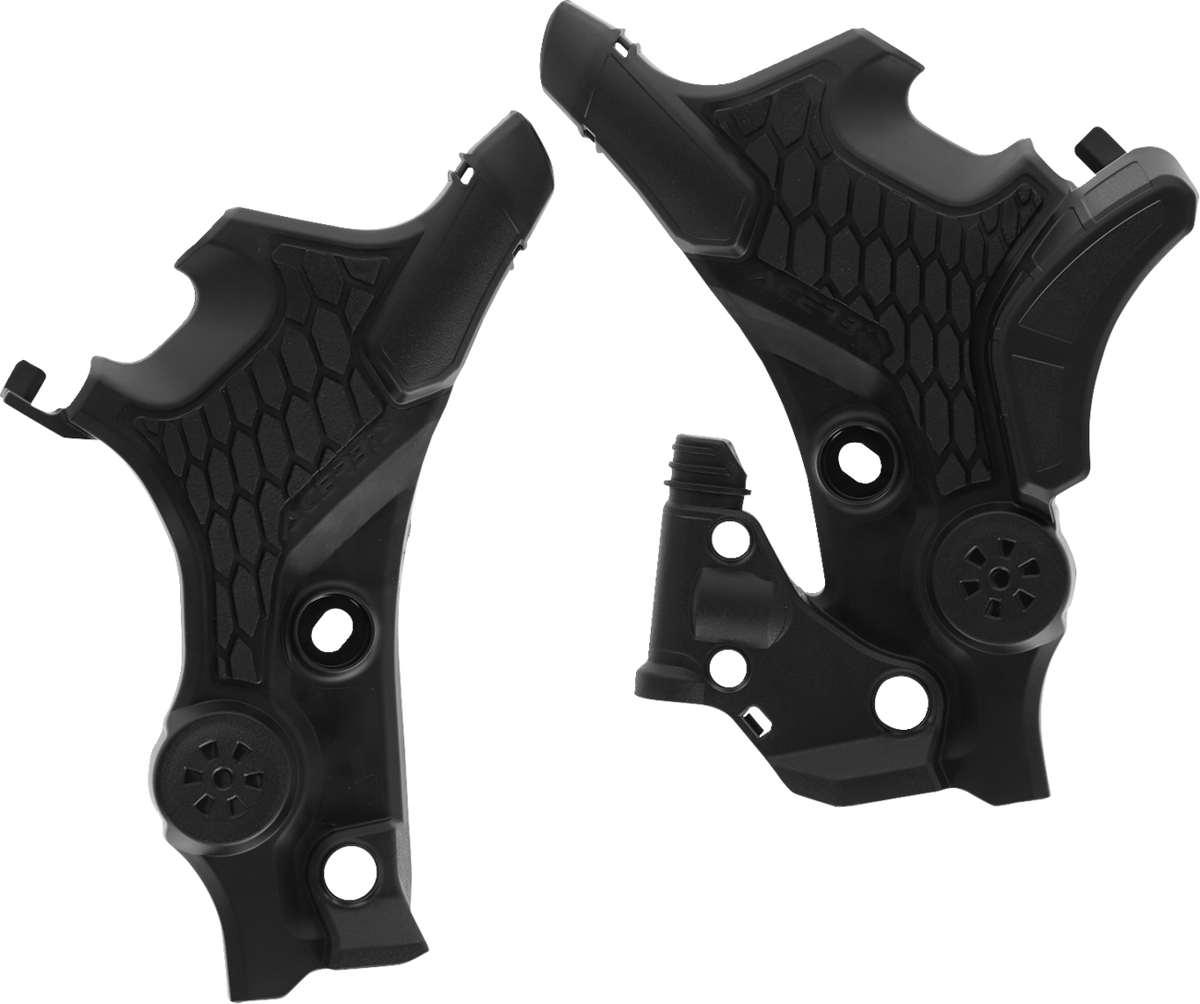 ACERBIS X-Grip Frame Guards - Black/Gray / XL 750 Transalp 0505-2411