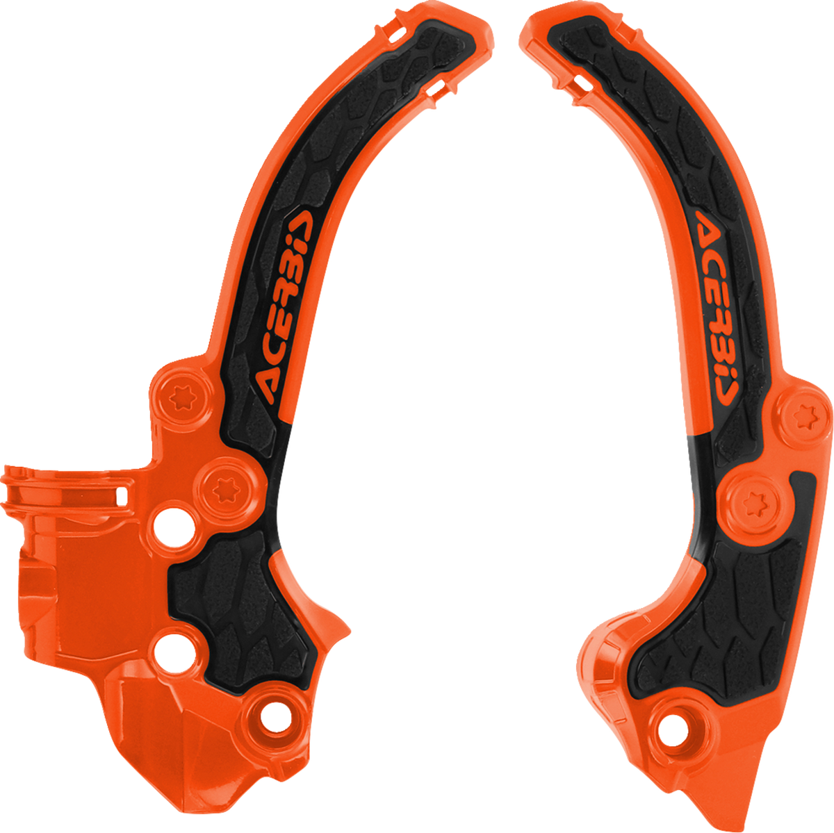ACERBIS X-Grip Frame Guards - Black/Orange / SX50 | TC50 | MC50 0520-4080
