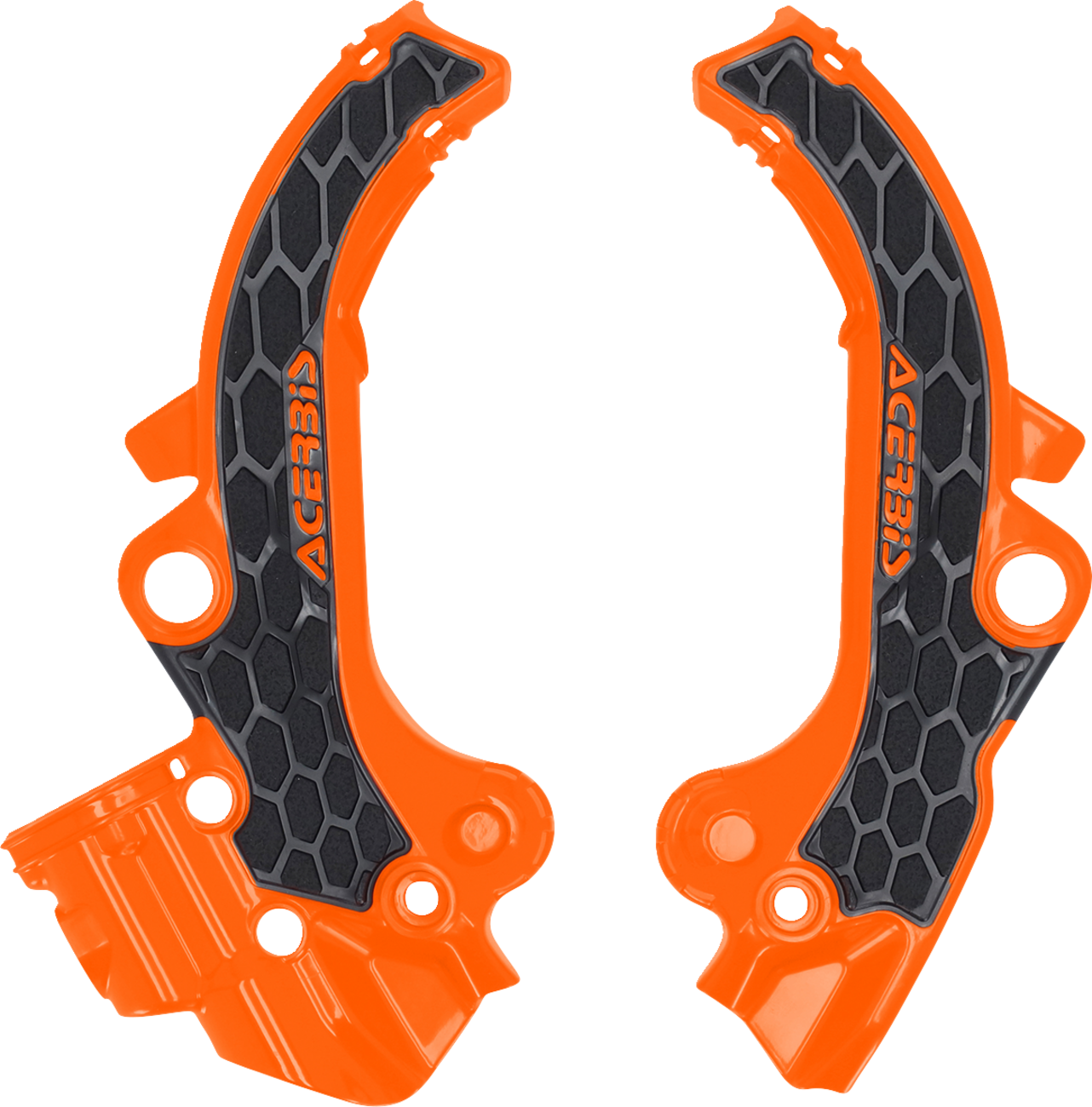 ACERBIS X-Grip Frame Guards - Black/Orange / SX65 | TC65 | MC65 0520-4084