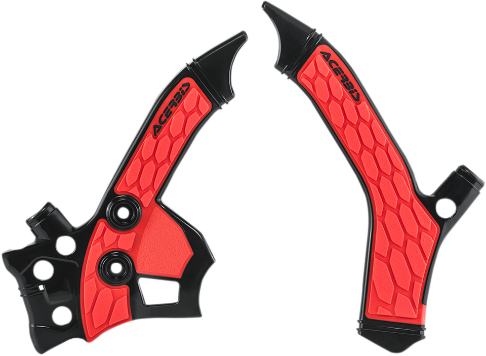 ACERBIS X-Grip Frame Guards - Black/Red / CRF250L 0505-1718