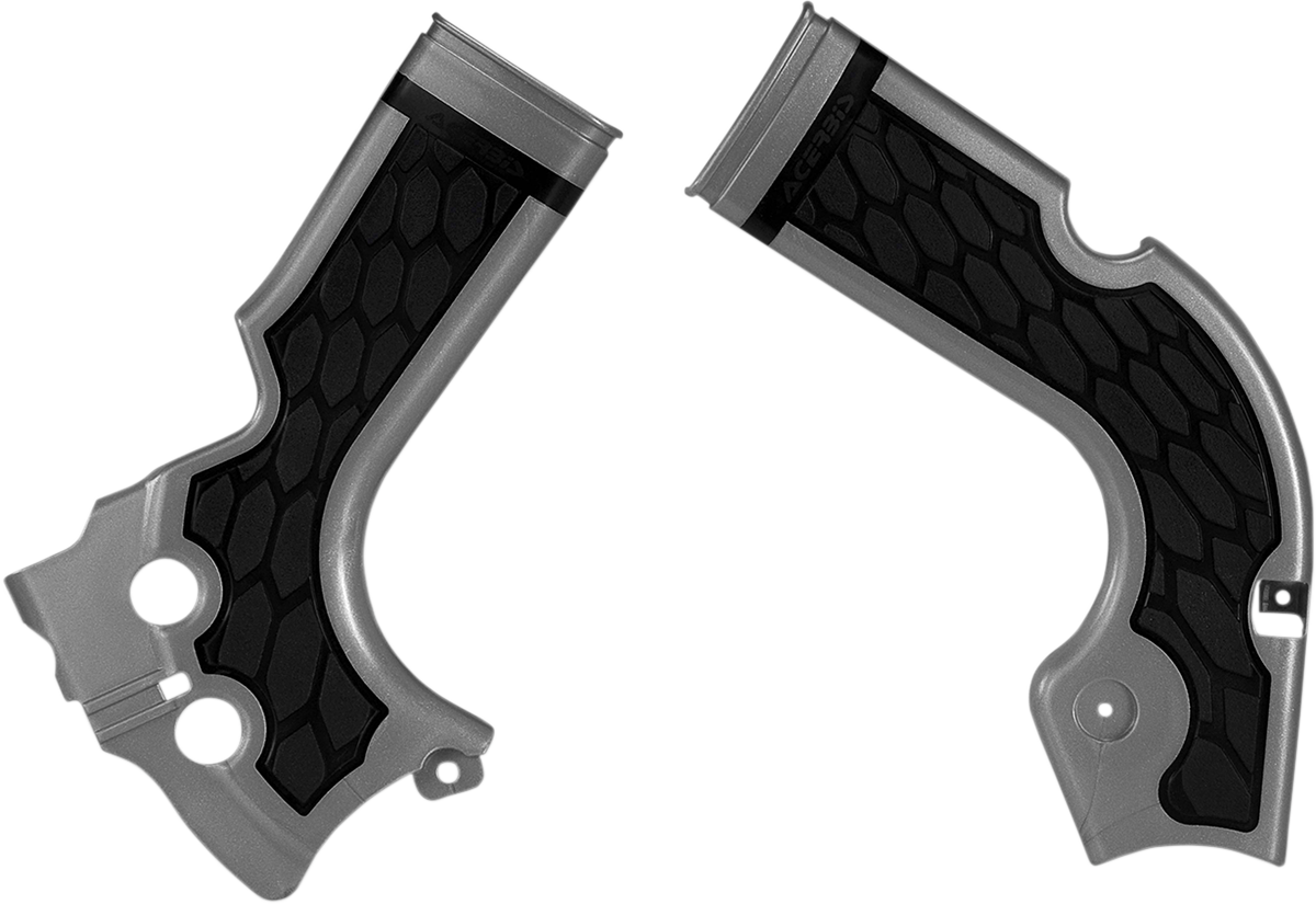 ACERBIS X-Grip Frame Guards - Black/White / Husqvarna 0505-2333