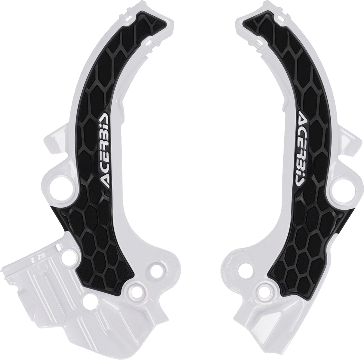 ACERBIS X-Grip Frame Guards - Black/White / SX65 | TC65 | MC65 0520-4086