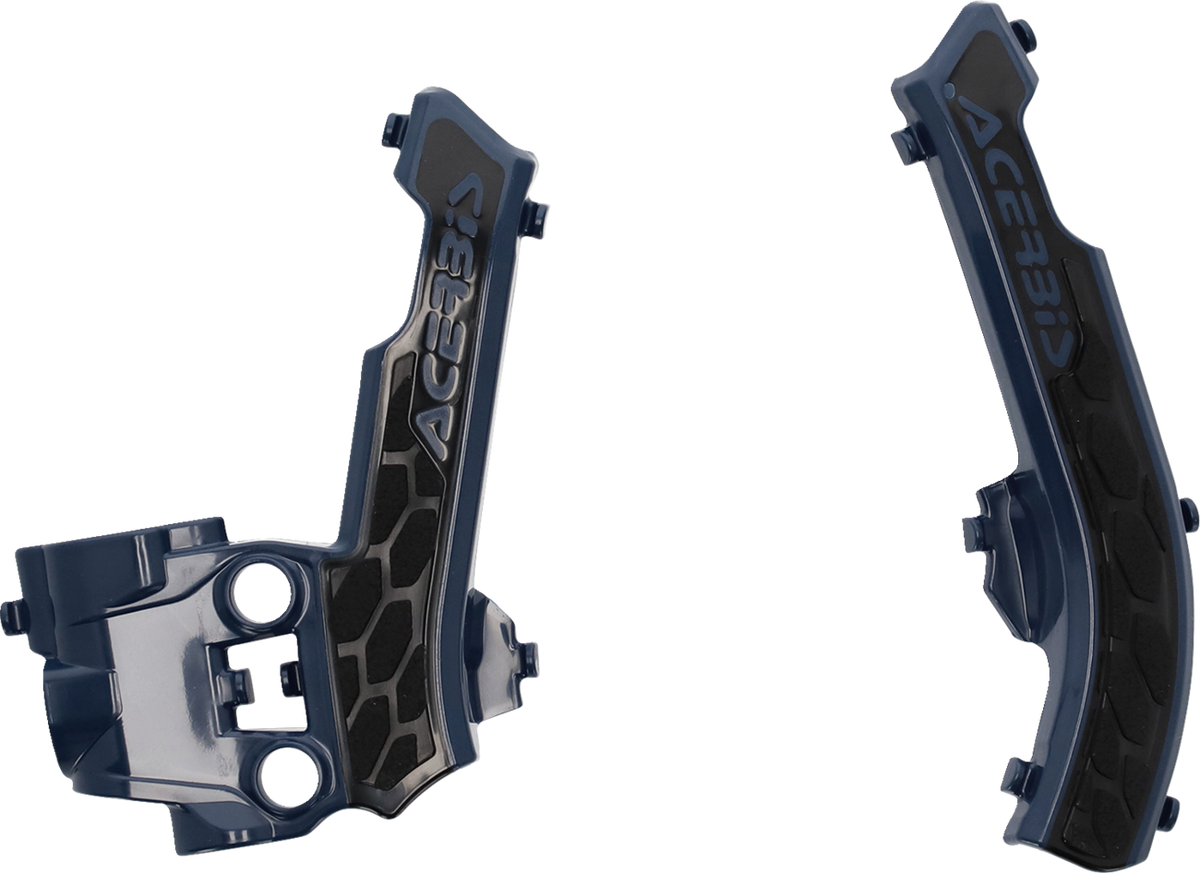 ACERBIS X-Grip Frame Guards - Blue/Black / Gas Gas | Husqvarna | KTM 0505-2340
